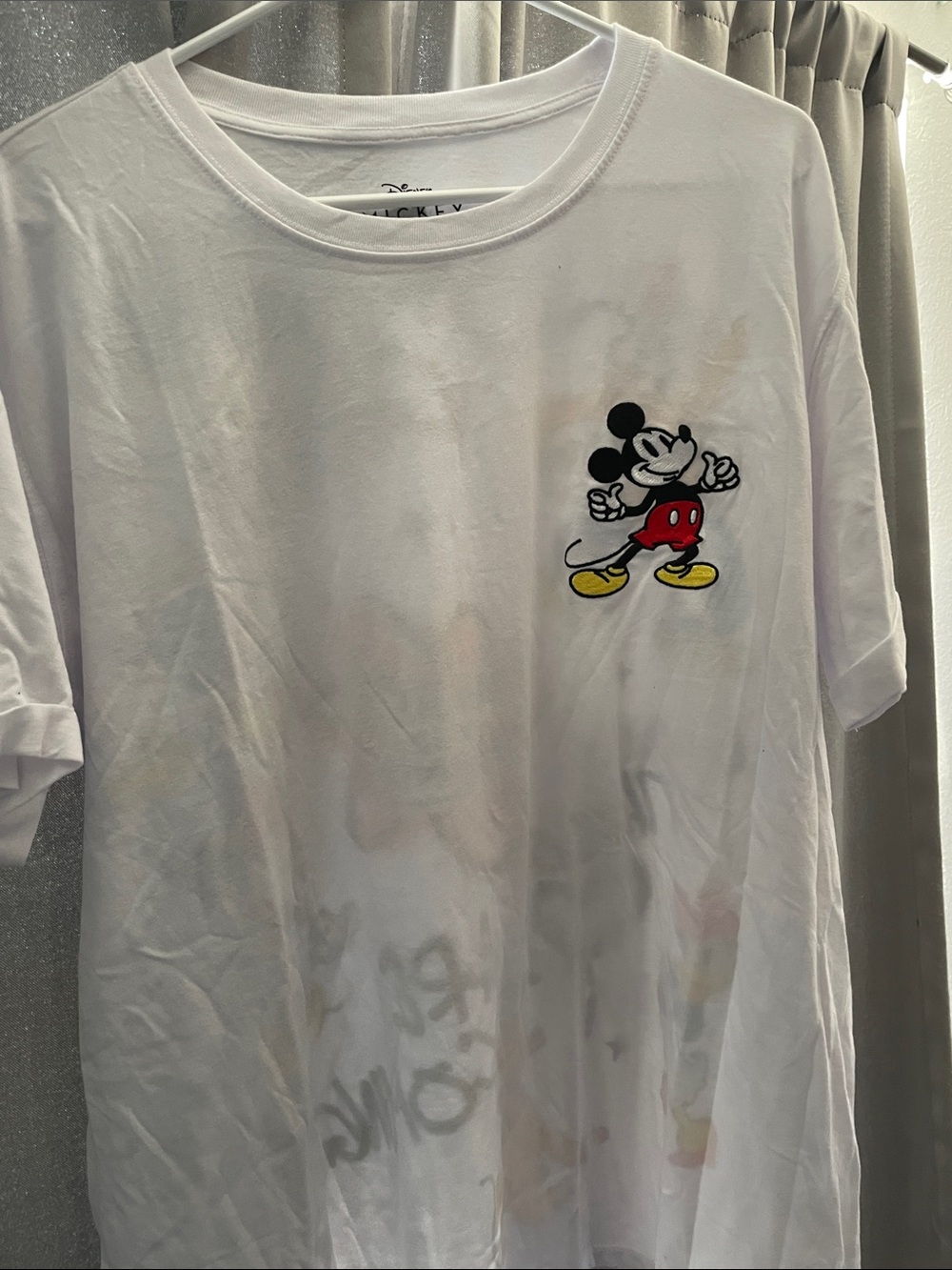 White Mickey Graphic Men’s T-Shirt